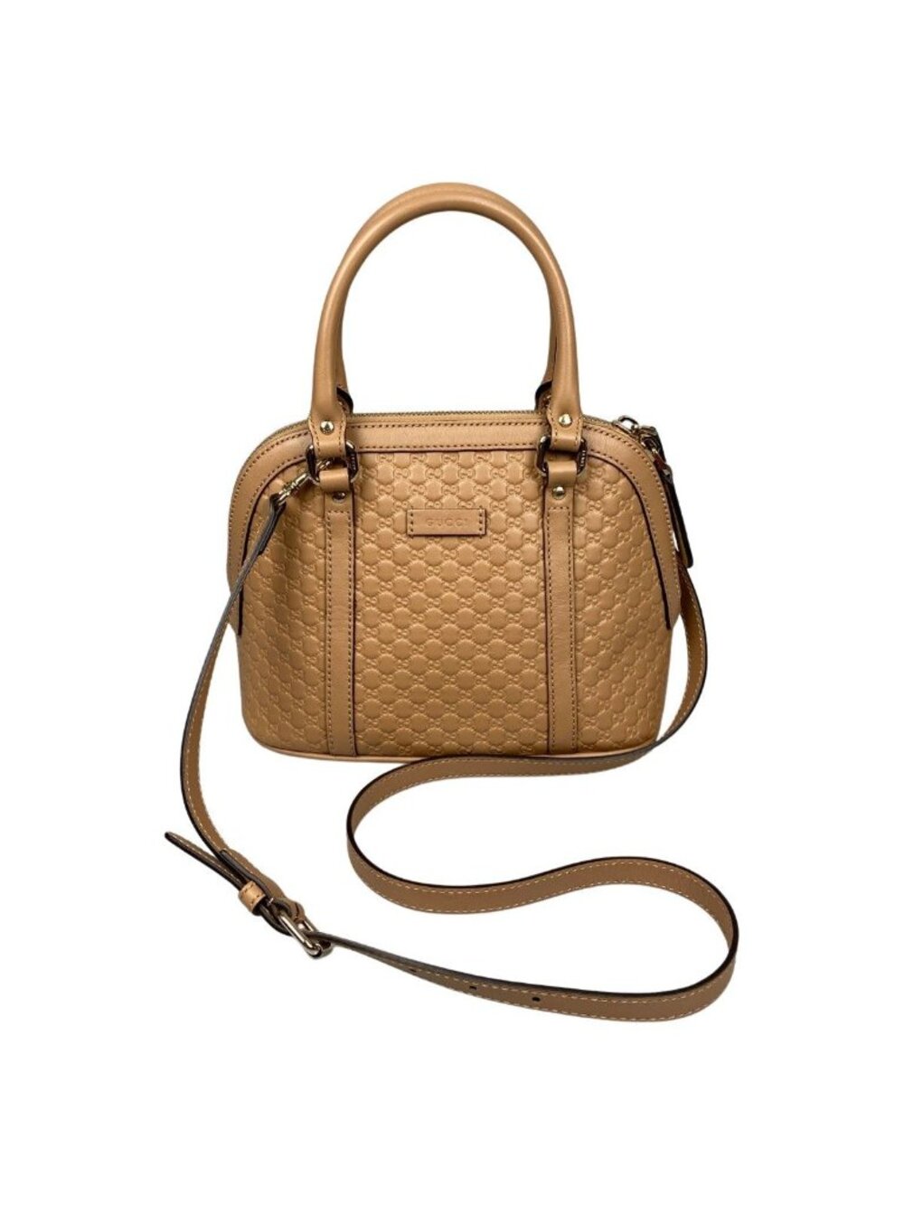 Gucci Micro Guccissima 2-Way Handbag Beige